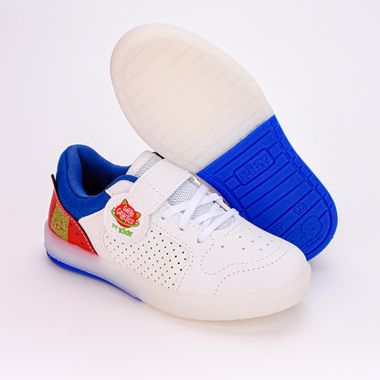 TÊNIS INFANTIL MENINO LED KIDY HYPE GALACTICO BRANCO/AZUL