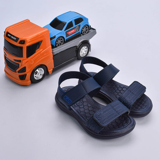 Sandália Menino Infantil Kidy Toys Baby Marinho Azul Royal