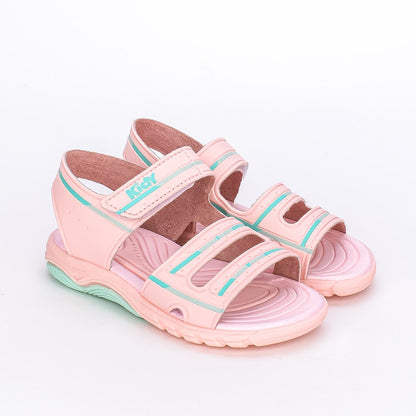 Sandália Menina Infantil Kidy Toys Nude e Acqua