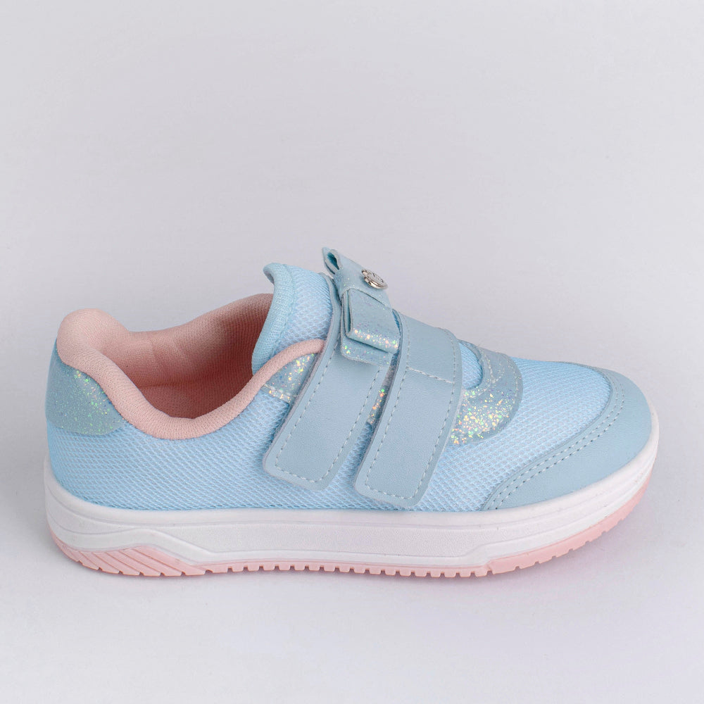 TÊNIS INFANTIL MENINA CASUAL KIDY HAPPY ANIS/NUDE