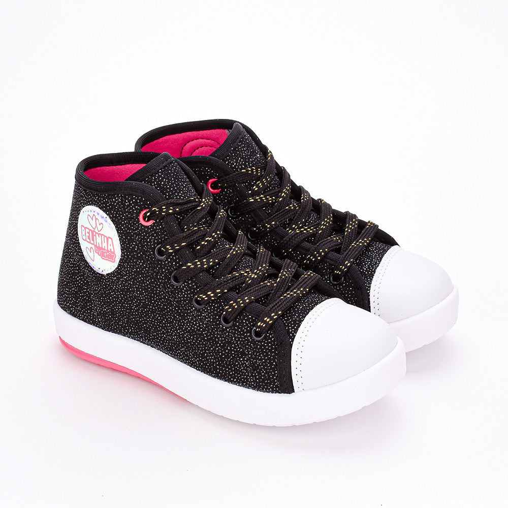 TÊNIS INFANTIL MENINA KIDY HYPE PRETO Kidy