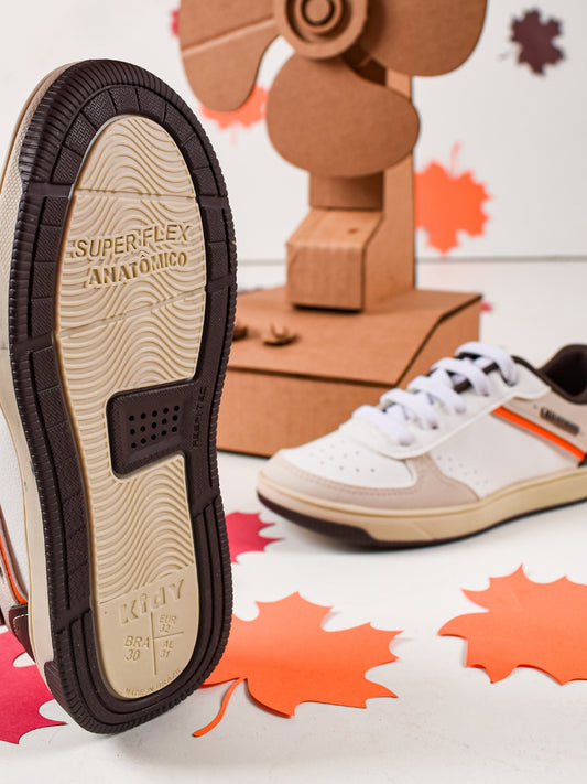 K360 CASUAL CONFORTO NATURAL/MARROM Kidy