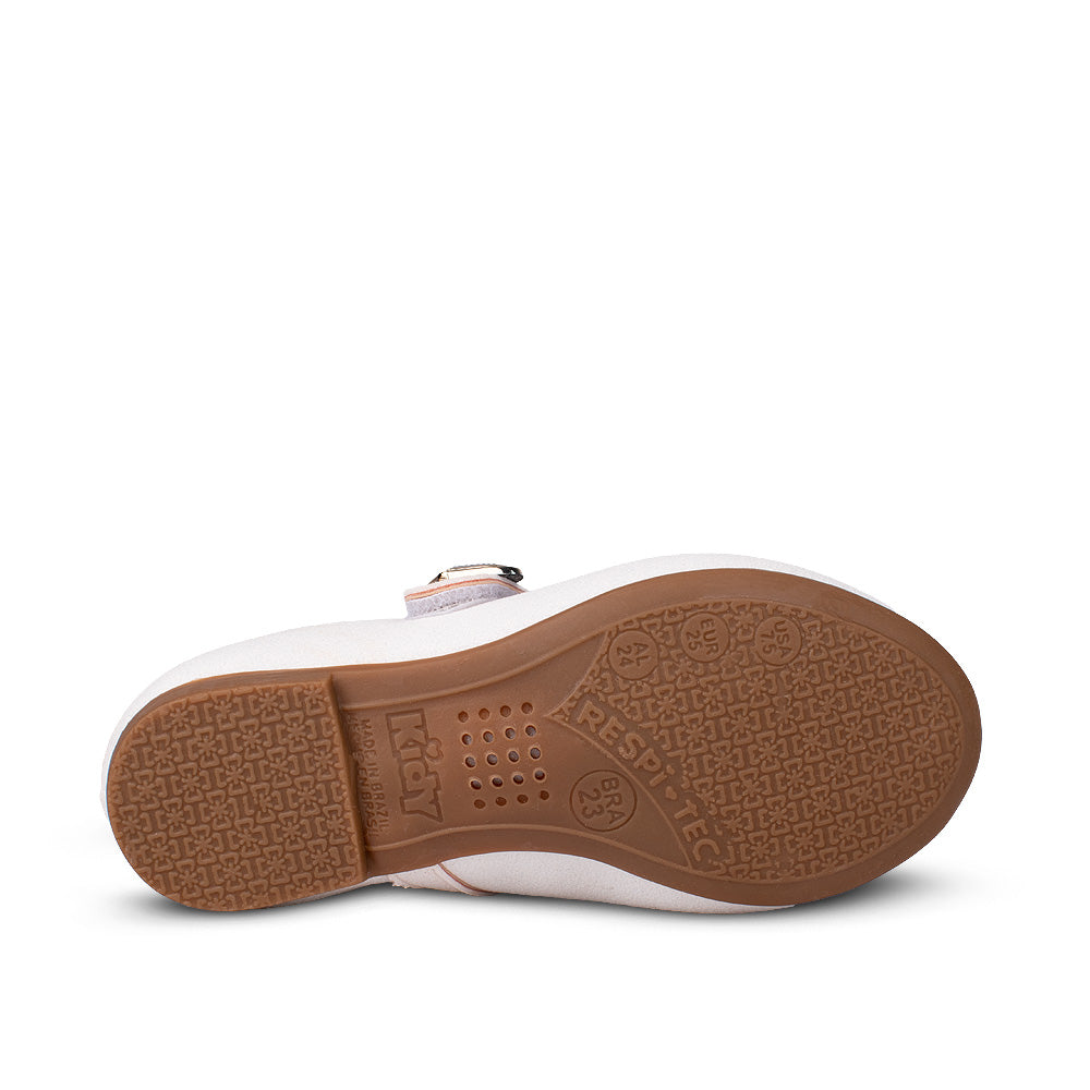Sapatilha Infantil Menina Kidy Soft Branco Delicada Boneca