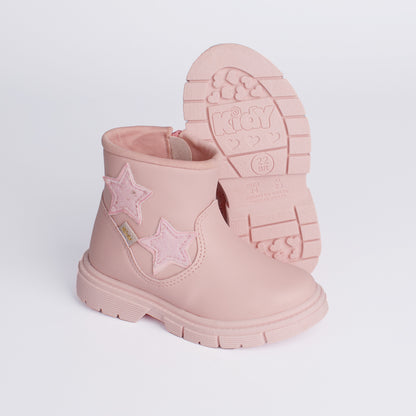 BOTA COTURNO MENINA KIDY FASHION BABY NUDE