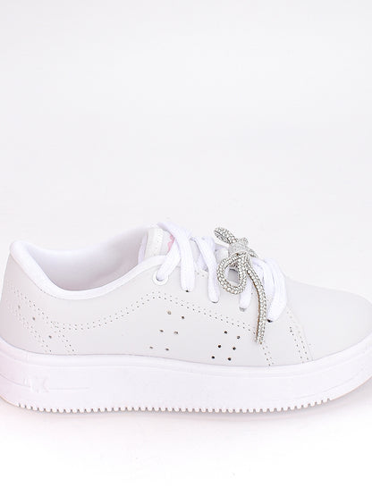 TÊNIS CASUAL INFANTIL MENINA K360 NOVA YORK BRANCO
