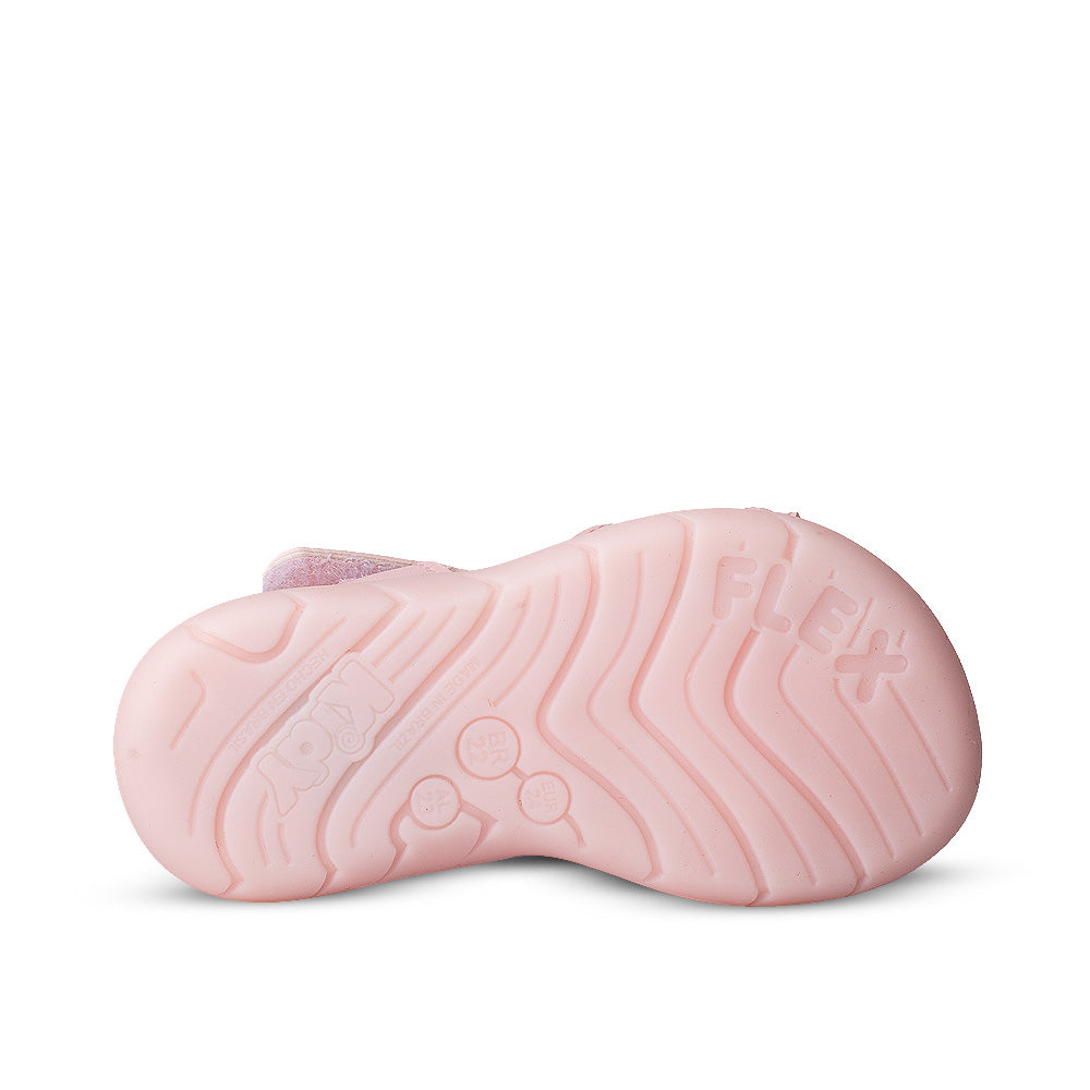 Sandália Infantil Menina Kidy Flex Light Nude com LED 22 ao 27
