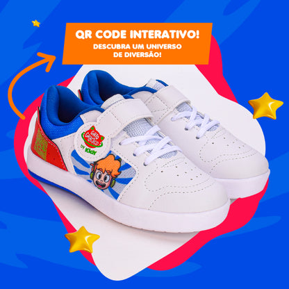 TÊNIS Menino Infantil HYPE Gato GALACTICO BRANCO/COLORIDO Kidy