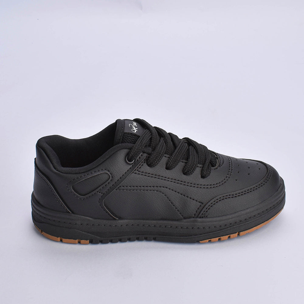 Tênis Menino Infantil K360 Estilo Respitec Preto e Caramelo - Kidy