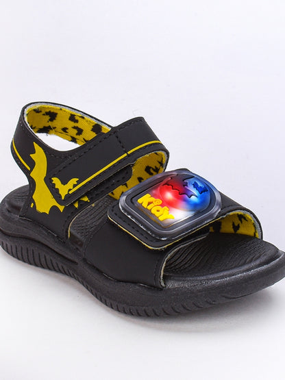 SANDALIA KIDY FLY BABY PRETO/AMARELO Kidy