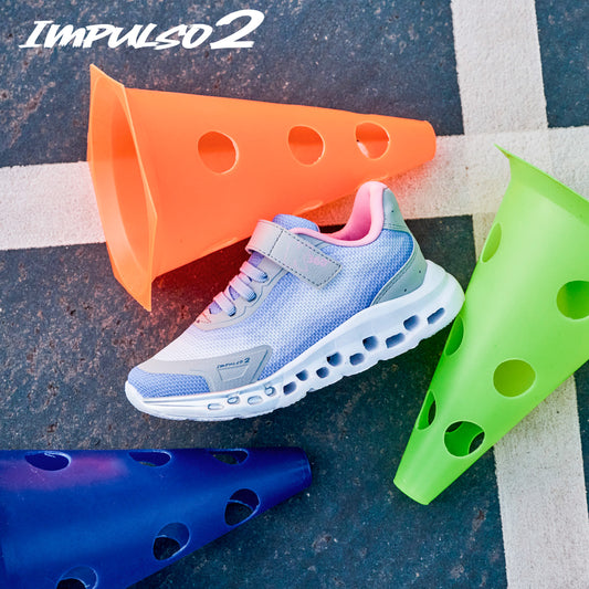 Tênis Infantil Menina Kidy K360 Impulso 2 Azul Bebe Calce Fácil
