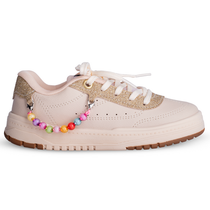 Tênis Menina K360 Estiloso Respitec Marfim