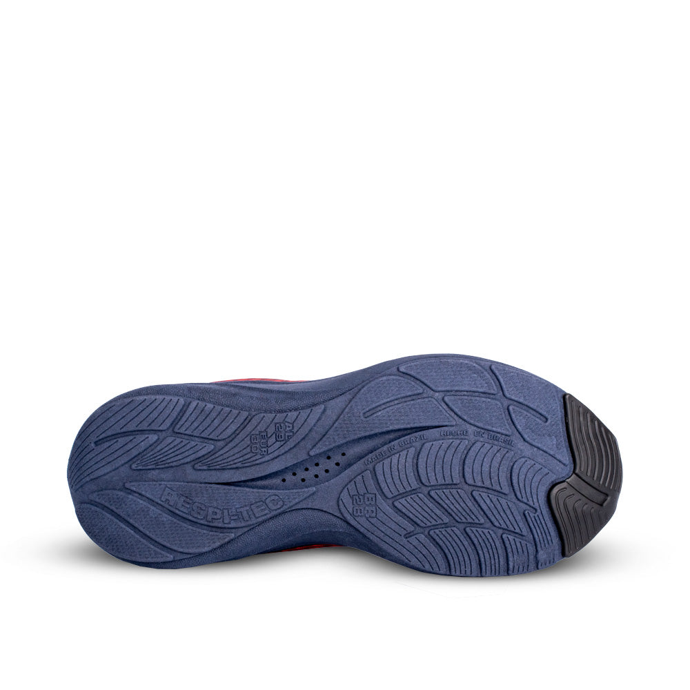 Tênis Infantil Kidy K360 Energy 2 Marinho e Vermelho