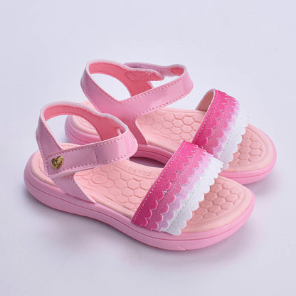 Sandália Menina Infantil Kidy Toys Baby Rosa