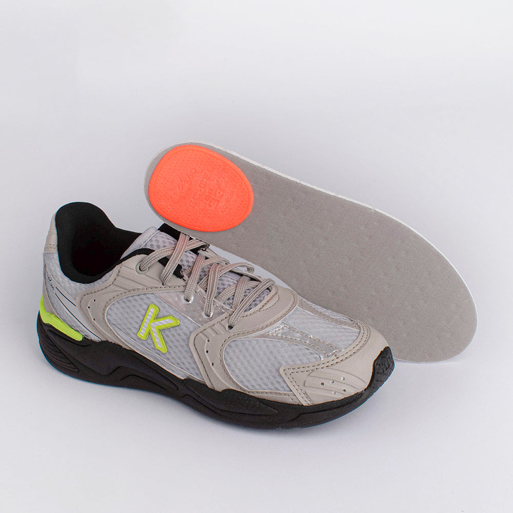 Tênis Menino K360 Retro Cinza e Preto