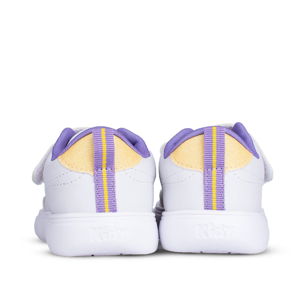 Tênis Infantil Menina Kidy Soft Off White Fecho Duplo e Conforto