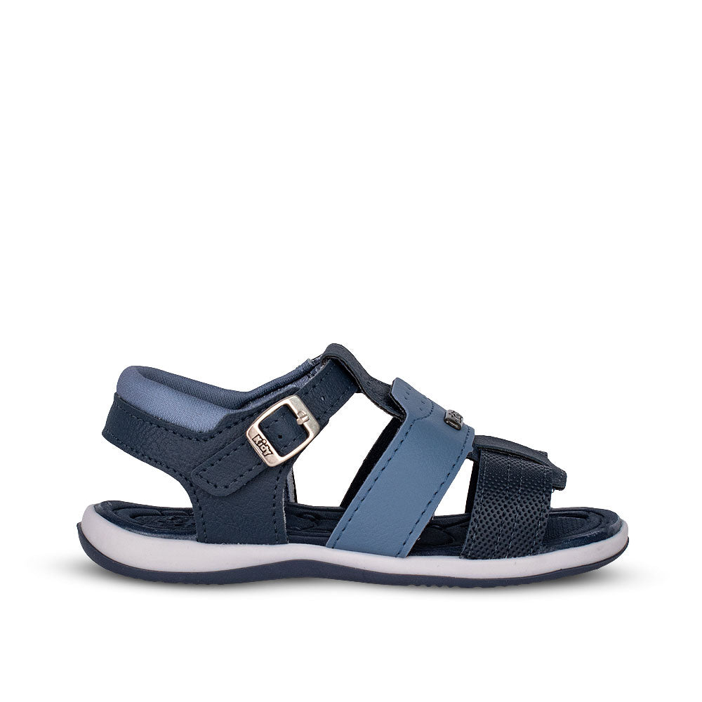 Sandália Infantil Menino Kidy Baby Equilíbrio Azul Marinho Primeiros Passos