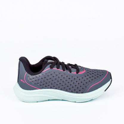 Tênis Infantil K360 2 Esportivo Grafite e Verde Água - Conforto e Amortecimento