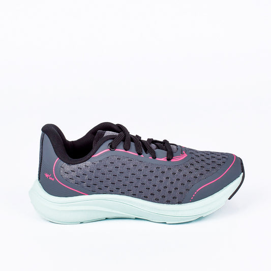 Tênis Infantil K360 2 Esportivo Grafite e Verde Água - Conforto e Amortecimento