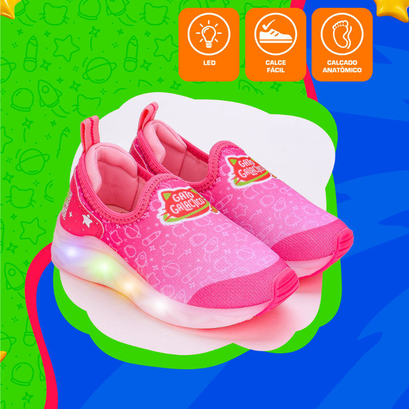 TENIS KIDY LIGHT FUN PINK/COLORIDO