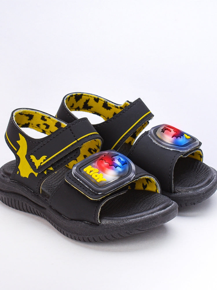 SANDALIA KIDY FLY BABY PRETO/AMARELO Kidy