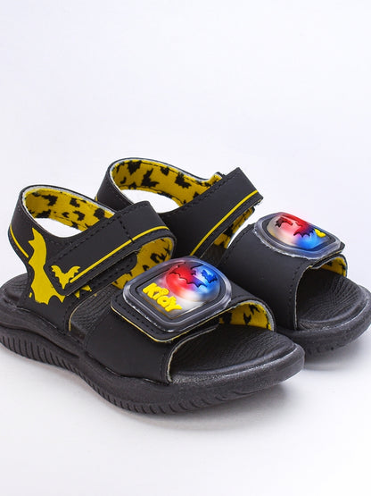 SANDALIA KIDY FLY BABY PRETO/AMARELO Kidy