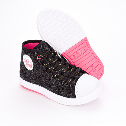 TÊNIS INFANTIL MENINA KIDY HYPE PRETO Kidy