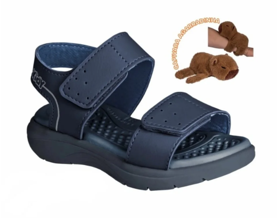 Sandália Menino Infantil Kidy Fly Baby Marinho