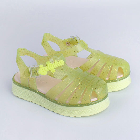 SANDÁLIA KIDY GLOSS AMARELO/GLITER
