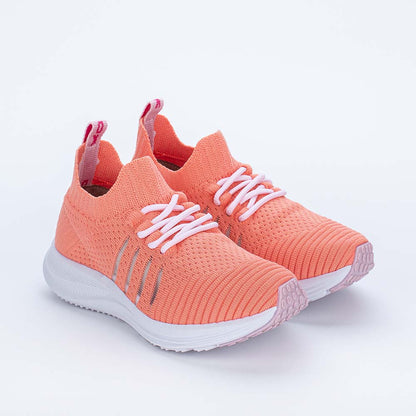 Tênis Menina Kidy Energy Respitec Nude e Branco 28 ao 39