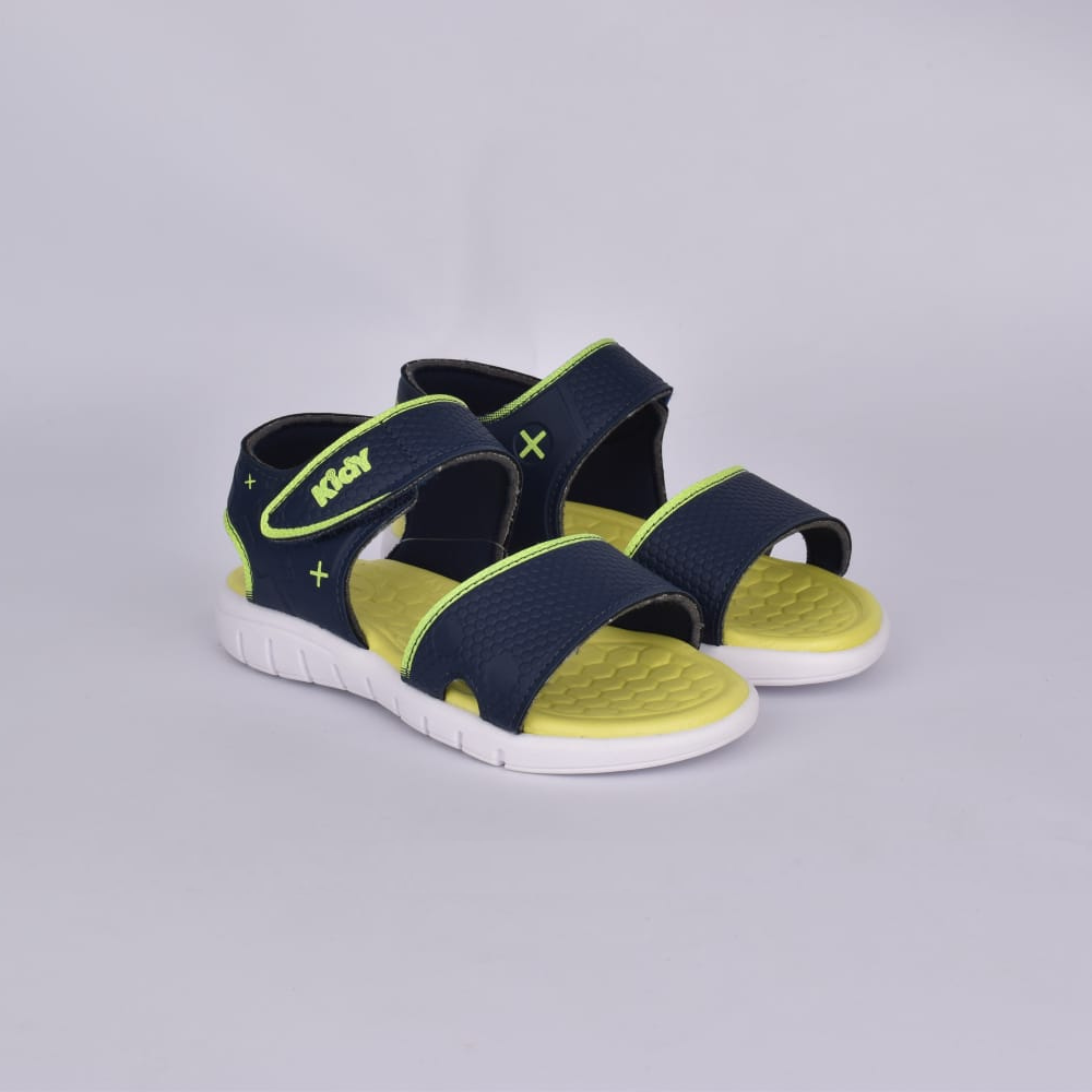 Sandália Menino Kidy Toys Dinossauros Marinho Verde Neon