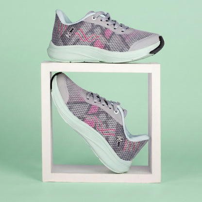 Tênis Menina K360 Energy 2 Cinza e Rosa