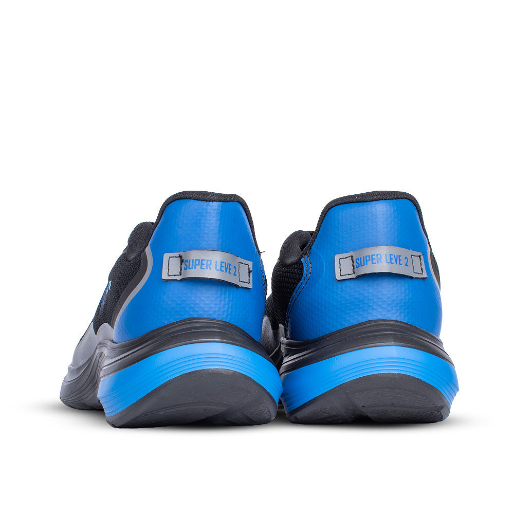 Tênis Infantil Menino Kidy K-360 Super Leve Preto/Azul Royal Esportivo Conforto