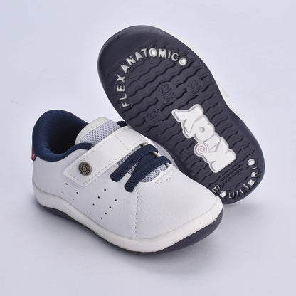 Tênis Infantil Kidy Colors Bebê Branco- Tecnologia Equilíbrio, Conforto e Segurança