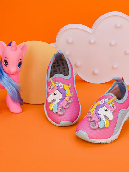 TÊNIS INFANTIL MENINA CALCE FÁCIL KIDY FLEX ROSA/AZUL