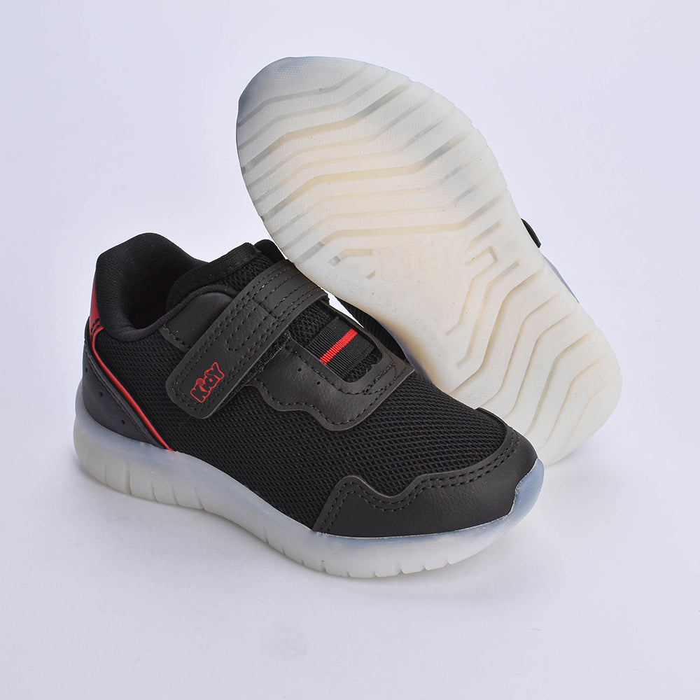 Tênis Menino Infantil Kidy Light Fun Preto e Vermelho