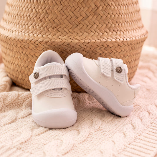 Tênis Sapatilha Infantil Menino Kidy Casual Branco Batizado Primeiros Passos