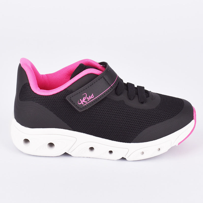 Tênis Infantil Kidy K360 Energy Impulso Preto e Pink
