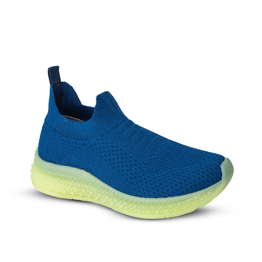 TENIS KIDY ILLUSION-TEC AZ.COBALTO/LIMONADA