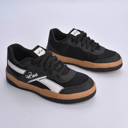 Tênis Menino K360 Estilo Respitec Preto e Branco