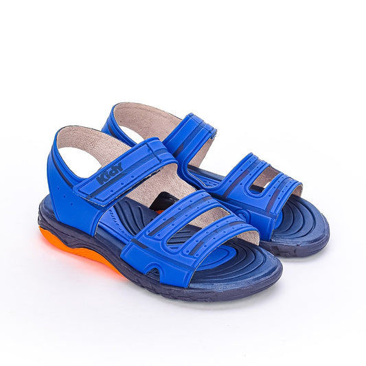 SANDÁLIA PAPETE MENINO KIDY TOYS AZUL/LARANJA