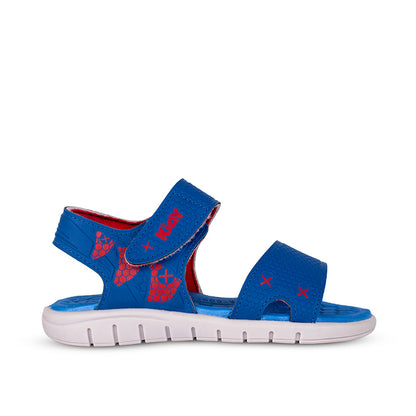 Sandália Papete Menino Kidy Toys Azul Royal Gelo e Vermelho + Ovo Massinha
