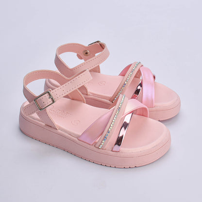 Sandália Menina Kidy Mini Flatform Nude