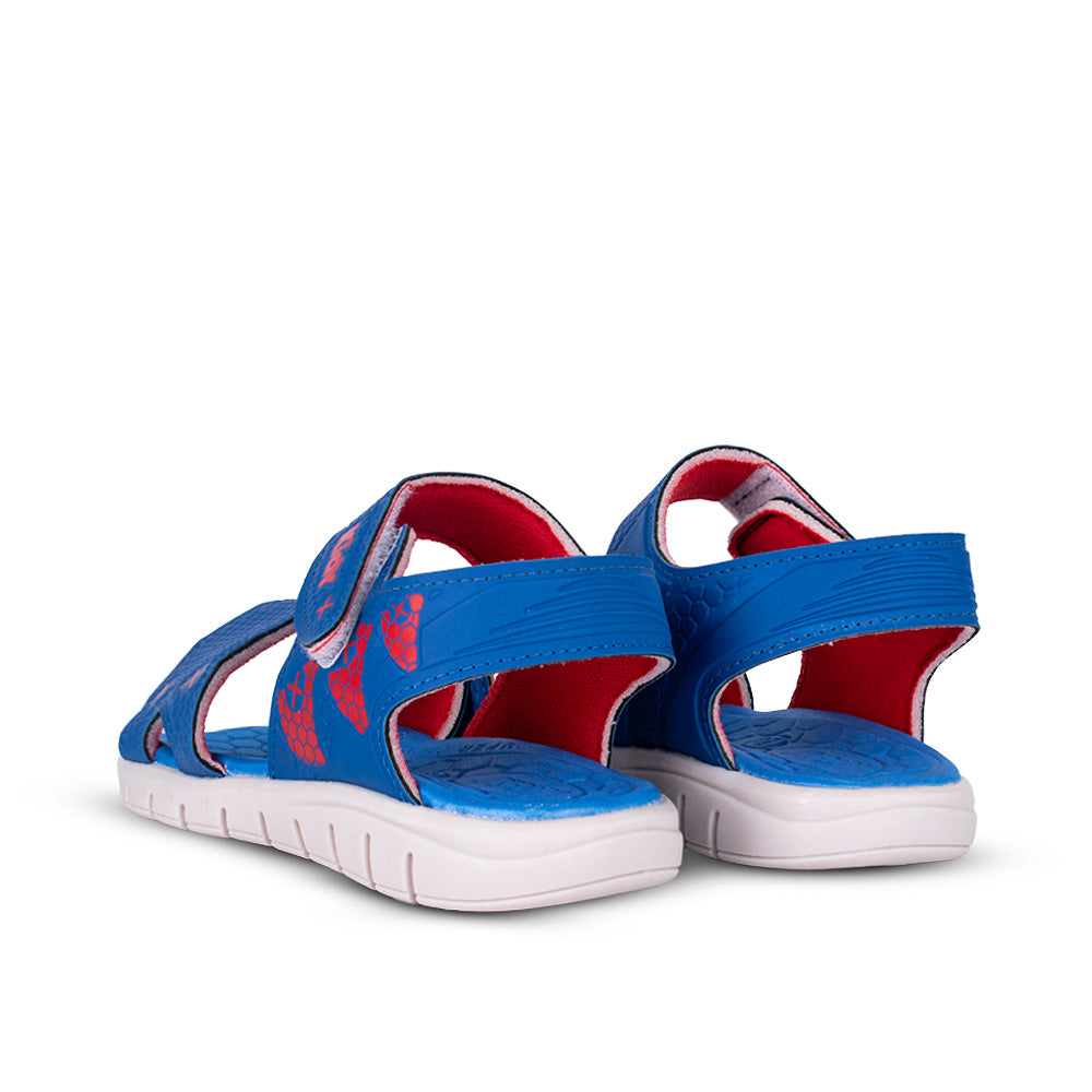 Sandália Papete Menino Kidy Toys Azul Royal Gelo e Vermelho + Ovo Massinha