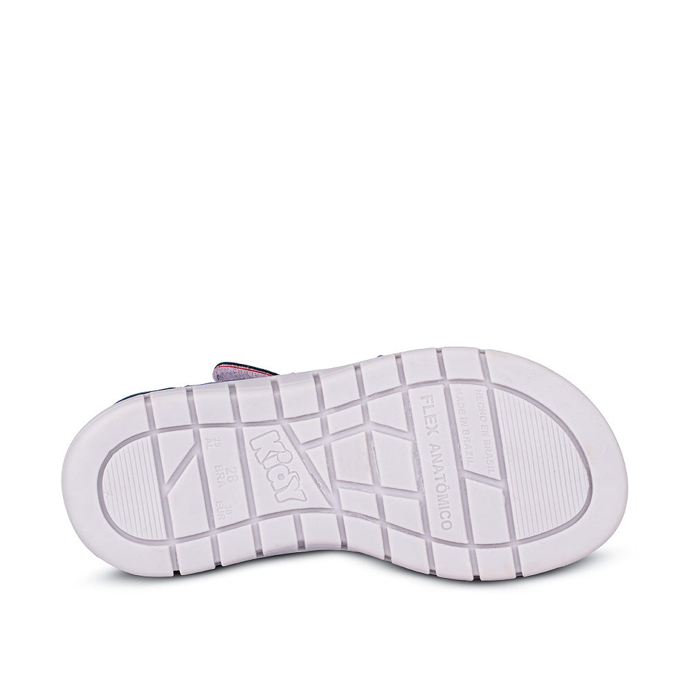 Sandália Papete Menino Kidy Toys Azul Royal Gelo e Vermelho + Ovo Massinha