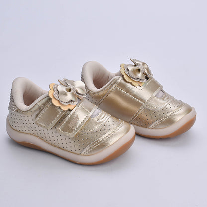 Tênis infantil Kidy Colors Bebê Equilíbrio Ouro