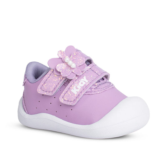 Tênis Sapatilha Infantil Menina Kidy Delicado Velcro Duplo Primeiros Passos