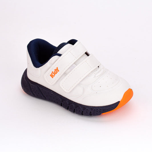 TENIS INFANITL MENINO KIDY EQUILIBRIO BRANCO/MARINHO