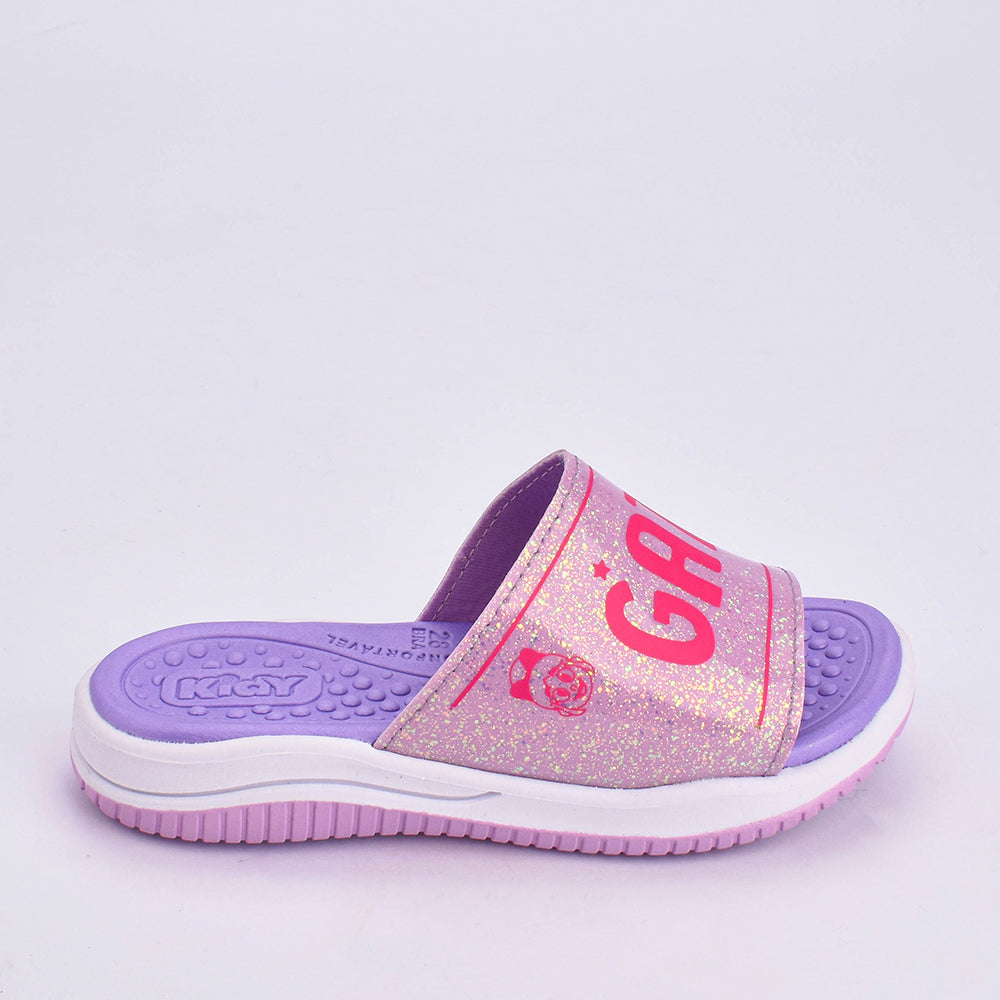 SANDÁLIA Chinelo Infantil Menina Gato Galáctico KIDY FLY GG LILAS/PINK Kidy