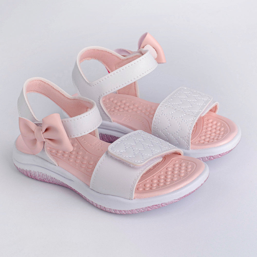 SANDALIA KIDY FLY BABY BRANCO/ROSA