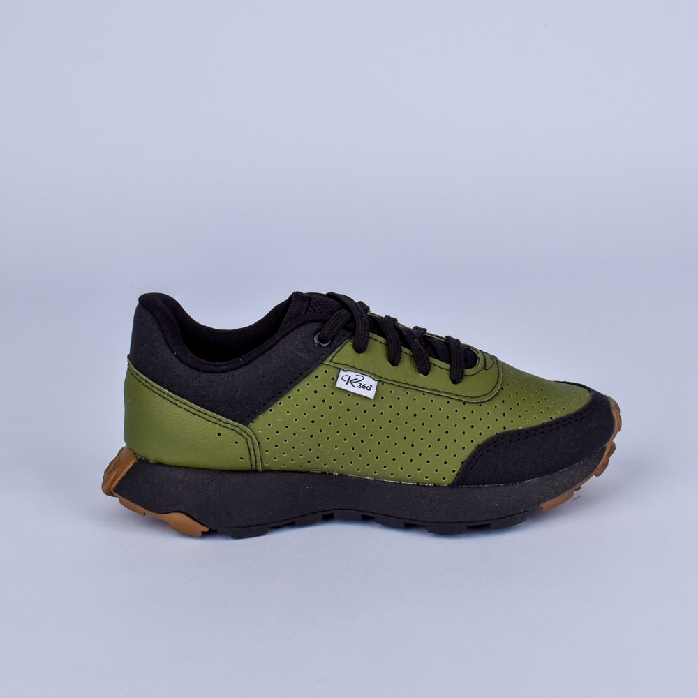 TENIS INFANTIL MENINO K360 JOGGER VERDE/PRETO